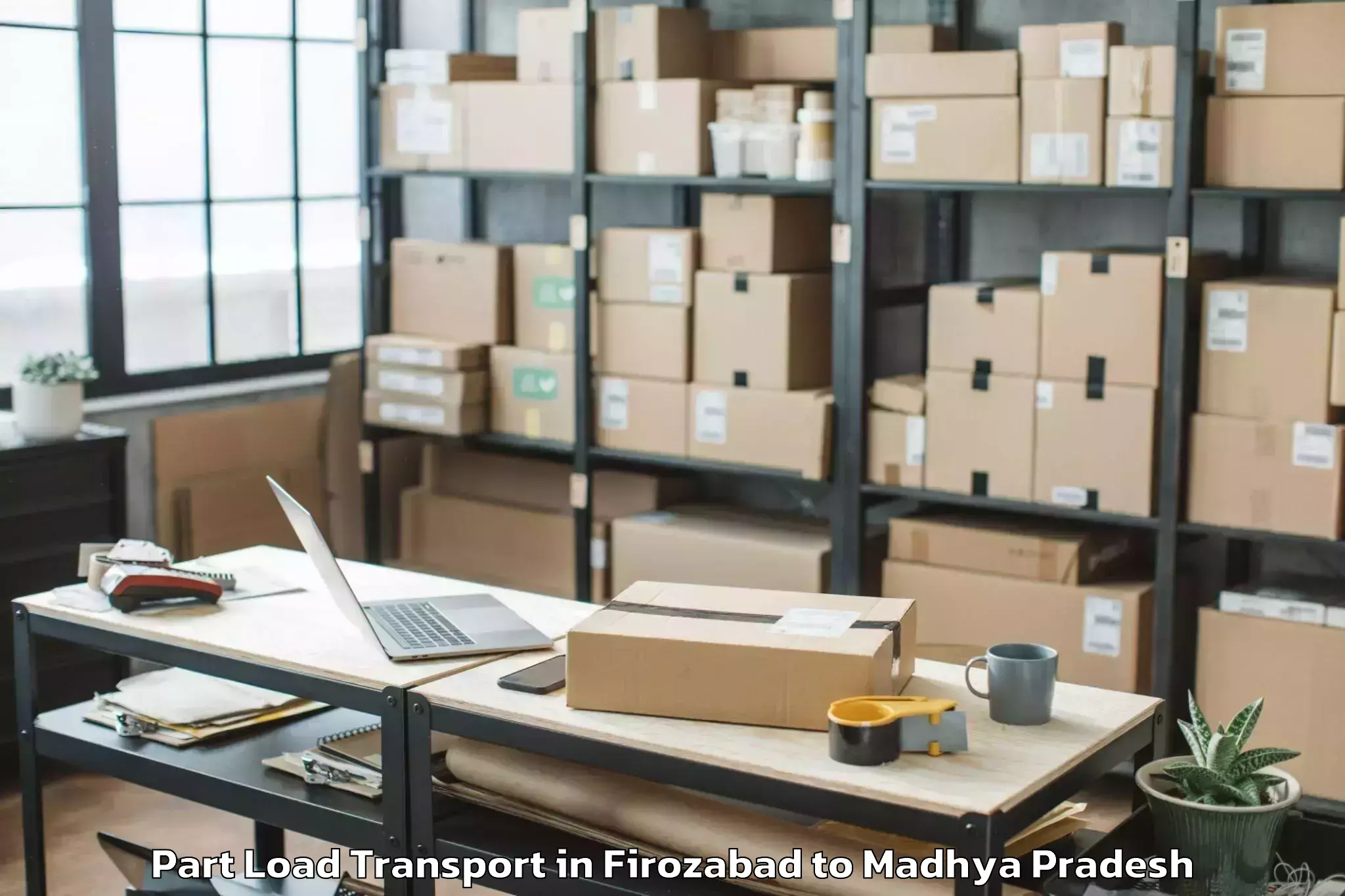 Leading Firozabad to Machalpur Part Load Transport Provider